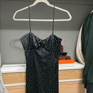Zara polka dot dress 95% polyester brand new with tag on never worn